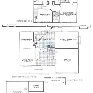 Photos of the Normandy model in the Fairway Crossing subdivision in Oswego, IL