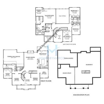 Photos of the Darramoor model in the The Glen subdivision in Glenview, IL