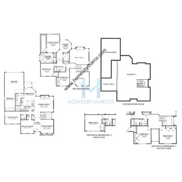 Photos of the Springdale model in the The Glen subdivision in Glenview, IL