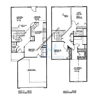 Photos of the Foxtail model in the Canterbury Estates subdivision in Grayslake, IL