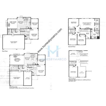 Photos of the Larkspur model in the Natures Ridge subdivision in Lindenhurst, IL
