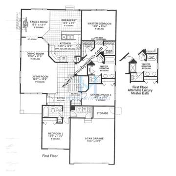 Photos of the Knollwood model in the Natures Ridge subdivision in Lindenhurst, IL
