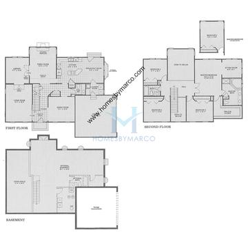 Photos of the Hamilton model in the Mill Creek Crossing subdivision in Gurnee, IL