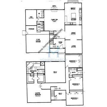 Photos of the Sycamore model in the Brookhaven subdivision in Green Oaks, IL
