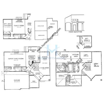 Photos of the Brookfield model in the Harvest Hill subdivision in Lindenhurst, IL