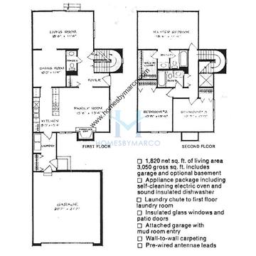 Photos of the Hillcrest model in the Crossings subdivision in Buffalo Grove, IL