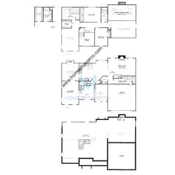 Photos of the Bel Aire II model in the Canterbury Fields subdivision in Buffalo Grove, IL