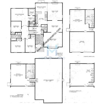 Photos of the Greenbriar model in the Highland Grove subdivision in Buffalo Grove, IL