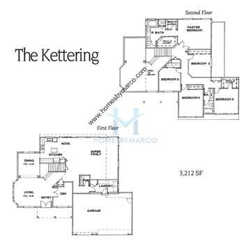 Photos of the Kettering model in the Longmeadow Estates subdivision in Mundelein, IL