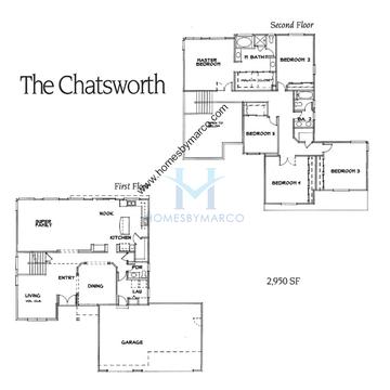 Photos of the Chatsworth model in the Longmeadow Estates subdivision in Mundelein, IL