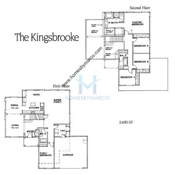Photos of the Kingsbrooke model in the Longmeadow Estates subdivision in Mundelein, IL
