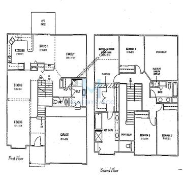Photos of the Woodland model in the Sanctuary subdivision in Lake Bluff, IL