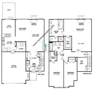 Photos of the Dijon model in the Cherbourg subdivision in Buffalo Grove, IL