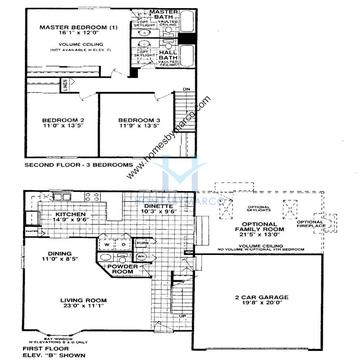Photos of the Berkshire model in the Cambridge Country subdivision in Mundelein, IL