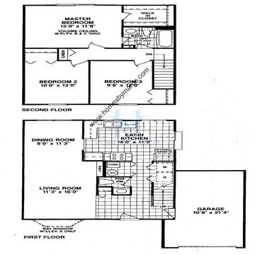 Photos of the Grenville model in the Cambridge Country subdivision in Mundelein, IL