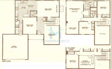 Stafford model in Cambridge Country, Mundelein, IL, built by Cambridge Homes