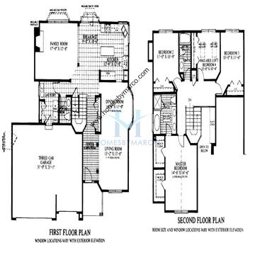 Photos of the Ellington model in the Oakwood subdivision in Grayslake, IL