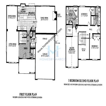 Photos of the Creston model in the Oakwood subdivision in Grayslake, IL