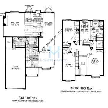 Photos of the Winslow model in the Oakwood subdivision in Grayslake, IL