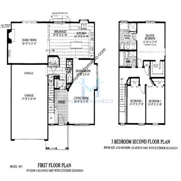 Photos of the Brookdale model in the Oakwood subdivision in Grayslake, IL