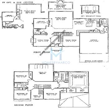 Photos of the Hampton model in the Pine Valley subdivision in Vernon Hills, IL