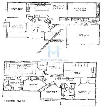 Photos of the Windsor model in the Pine Valley subdivision in Vernon Hills, IL