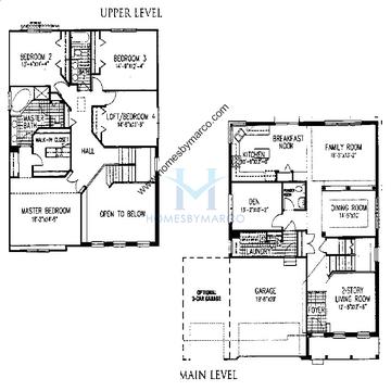 Photos of the Carmel model in the Cypress Pointe subdivision in Vernon Hills, IL