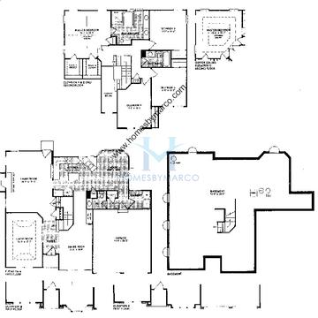 Photos of the Southfield model in the Grosse Pointe Village subdivision in Vernon Hills, IL