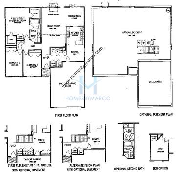 Photos of the Fieldstone model in the Misty Hill Farm subdivision in Hainesville, IL