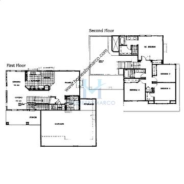 Photos of the Hampshire model in the Colony of Longmeadow subdivision in Mundelein, IL