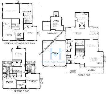 Photos of the Ogilvie model in the Prairie Crossing subdivision in Grayslake, IL