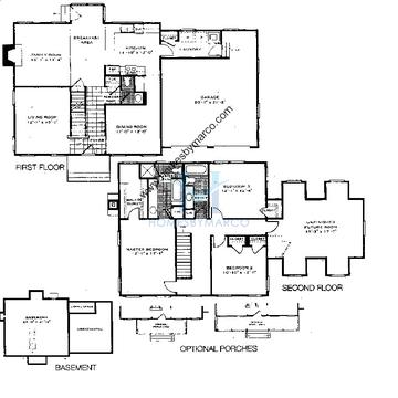 Photos of the Haines model in the Prairie Crossing subdivision in Grayslake, IL