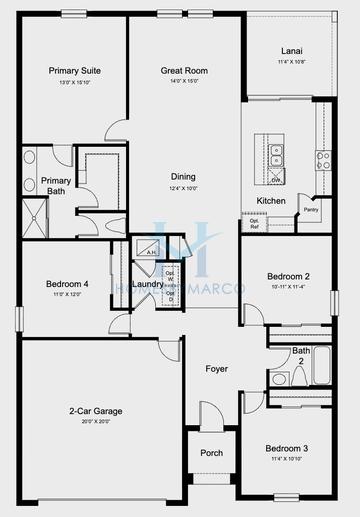Cypress model in Firethorn, Parrish, FL, built by Taylor Morrison