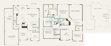 Photos of the Willwood model in the Bronk Farm subdivision in Plainfield, IL