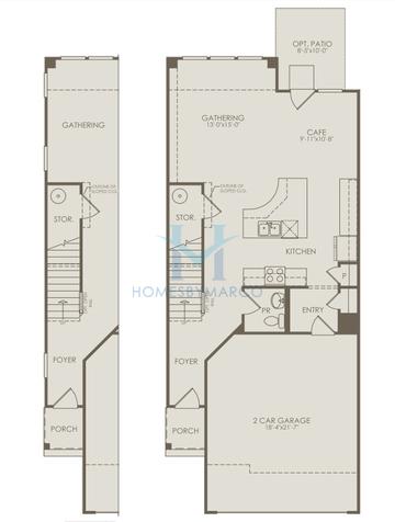Photos of the Bowman model in the Townes at Sawgrass subdivision in Bolingbrook, IL
