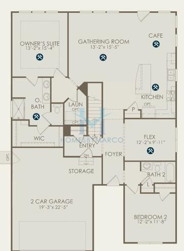 Photos of the Abbeyville model in the Naper Commons subdivision in Naperville, IL