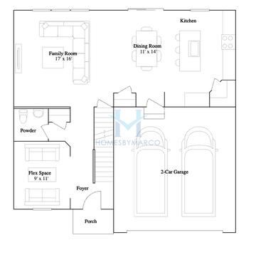Starling model in Hudson Pointe II, Oswego, IL, built by Lennar