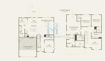 Photos of the Mercer model in the Sheldon Woods subdivision in Mundelein, IL