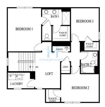 Sienna model in Marquis Pointe, Montgomery, IL, built by D.R. Horton