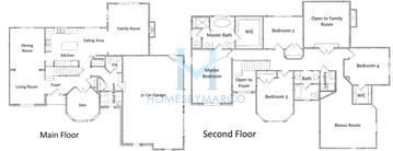 Photos of the Farmington model in the Meadowview Farm subdivision in St. Charles, IL