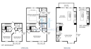Photos of the Mendelssohn model in the Maple Street Rowhomes subdivision in Mount Prospect, IL
