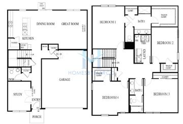 Photos of the Holcombe model in the Stonewater subdivision in Wonder Lake, IL