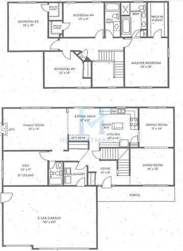 Photos of the Redwood model in the Boone Creek subdivision in McHenry, IL