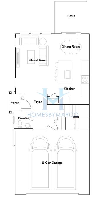 Darcy model in Crossings of Mundelein, Mundelein, IL, built by Lennar