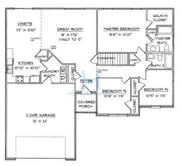 Photos of the Hartford model in the Deer Meadows subdivision in Crete, IL
