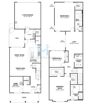 Photos of the Mathias model in the Link Crossing subdivision in Buffalo Grove, IL