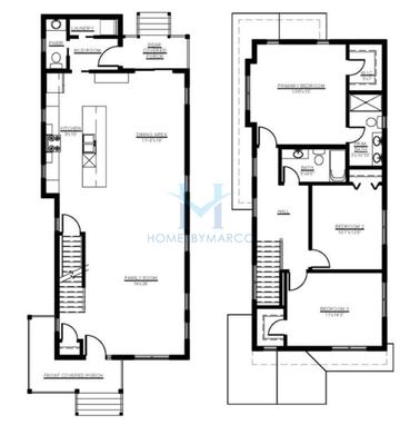 Photos of the Dunton model in the Arlington Market subdivision in Arlington Heights, IL