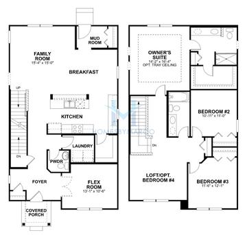 Photos of the Tilden model in the West Point Gardens South subdivision in Elgin, IL