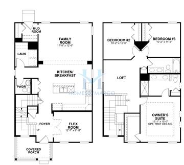 Photos of the Newport model in the West Point Gardens South subdivision in Elgin, IL