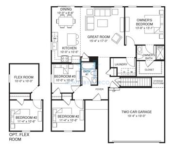 Photos of the Bahama model in the Grande Reserve Colonies subdivision in Yorkville, IL